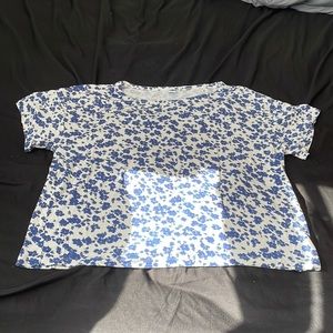 Floral Print Pajama Shirt